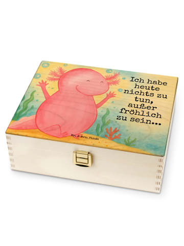 Mr. & Mrs. Panda Teebox Axolotl Hurra Design mit Spruch in Weiß