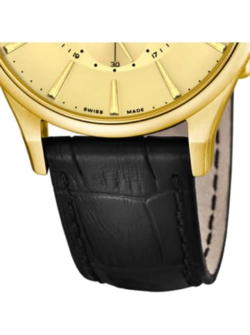 Candino Analog-Armbanduhr Candino Elegance schwarz groß (ca. 41,3mm)