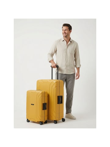 Redolz Essentials 15 4-Rollen 15 Kofferset S+L mit Dreipunktverschluss dark yellow