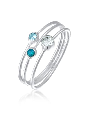 Elli Ring 925 Sterling Silber in Blau