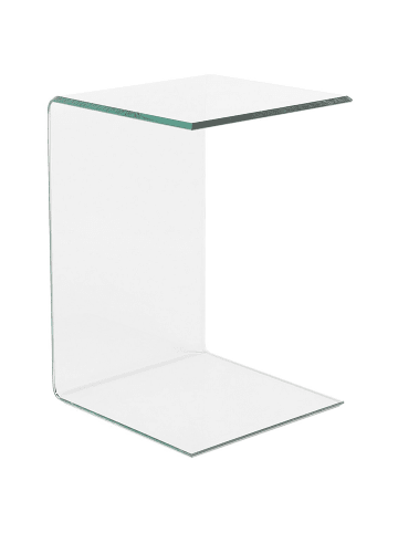 Beliani Beistelltisch LOURDES in Transparent - (W) 40 x (H) 61 x (L) 40 cm