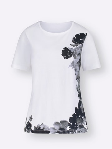 Sieh an! Shirt in weiß-bedruckt