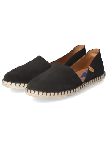 Verbenas Verbenas Damen Slipper/ Espadrilles CARMEN CALPE Schwarz Rauleder in Schwarz