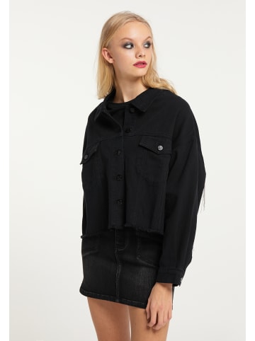 myMo ROCKS Damen Jeansjacke in Schwarz