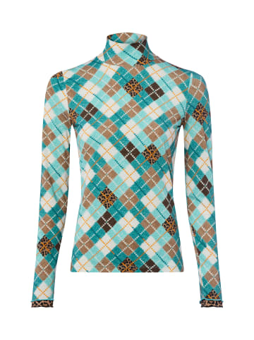 MARC CAIN SPORTS  Langarmshirt in petrol mehrfarbig - 0001