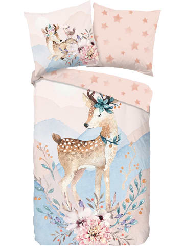 Good Morning Flanell Wendebettwäsche in bunt