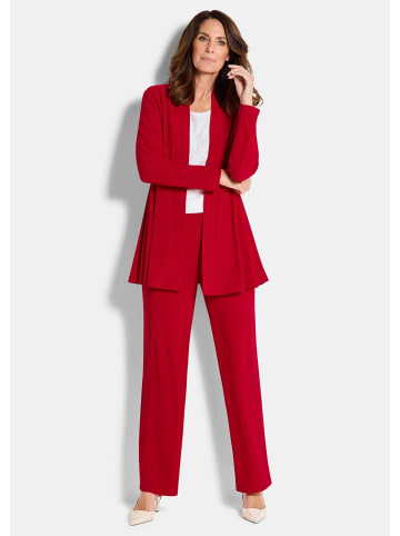 GOLDNER Slinky-Hose mit weitem Bein in rot