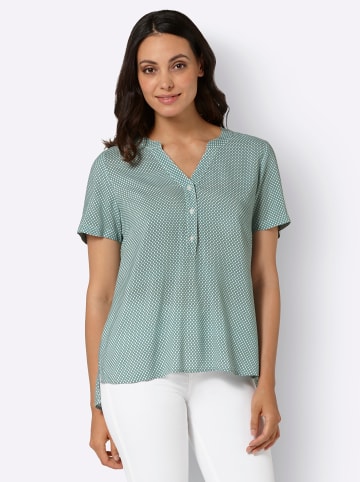 WITT WEIDEN Bluse in kalkmint-graphit-bedruckt