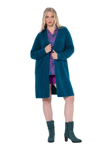 Ulla Popken Strickjacke in petrolblau