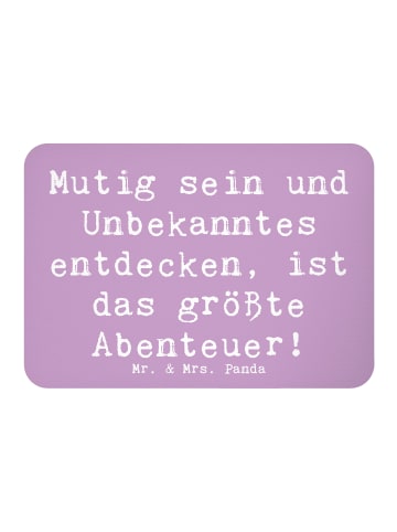 Mr. & Mrs. Panda magnet Spruch Unbekannte Orte erkunden mit Spruch in Lavendeltraum