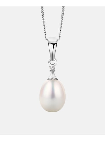 Diamant L'éternel Halskette aus 375 Weißgold mit Diamant mit Perle