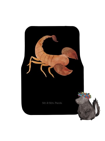 Mr. & Mrs. Panda Automatte Sternzeichen Skorpion Classic mit Spruch in Schwarz