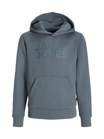 JACK & JONES Junior Hoodie 'JJECORP' in grau