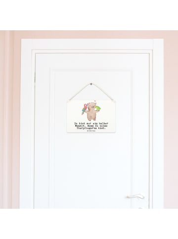 Mr. & Mrs. Panda Wandtafel Tierpflegerin Herz mit Spruch in Weiß