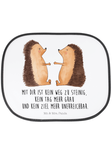 Mr. & Mrs. Panda Auto Sonnenschutz Igel Liebe mit Spruch in Weiß