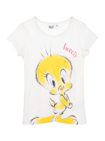 Looney Tunes  T-Shirt Looney Tunes Tweety mit Glitzer in Creme