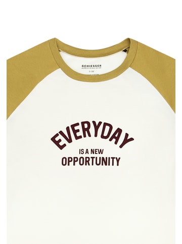 Schiesser Schlafanzug Nightwear Cotton in Off-white