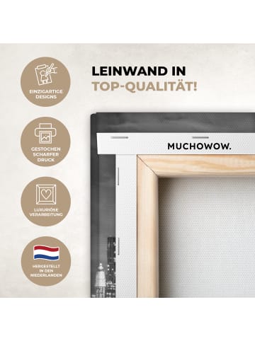 MuchoWow Leinwand bilder Erleuchtete Brücke (BxH)
