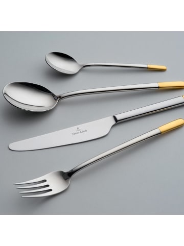Villeroy & Boch 144er Set Tafelbesteck Ella in silber-gold
