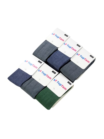 TupTam Baby Jungen Strickstrumpfhose 6er Pack in grün/grau