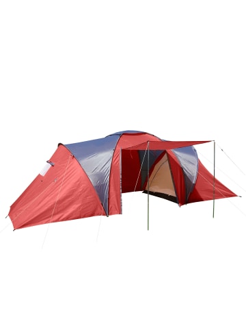 MCW Campingzelt Laagri für 4 Personen, Rot