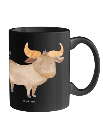 Mr. & Mrs. Panda Kaffeebecher Starker Stier mit Spruch in Schwarz