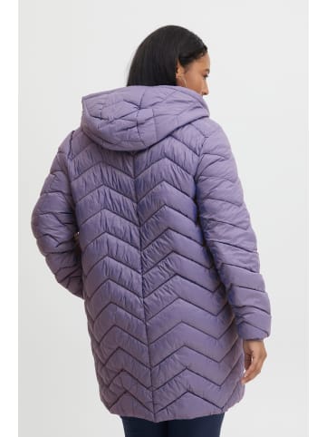 Fransa Steppmantel FPPADDING JA 1 - 20611615  Lange Steppjacke mit Kapuze in Lila