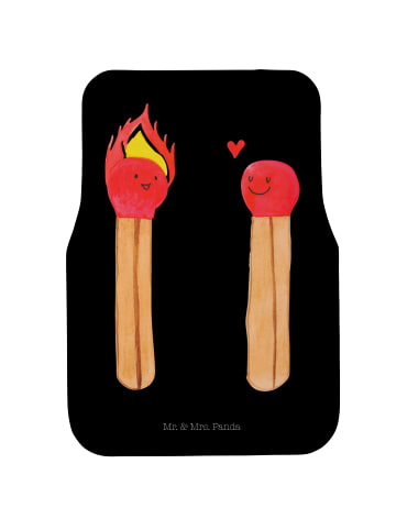 Mr. & Mrs. Panda Auto Teppich Streichhölzer ohne Spruch in Schwarz