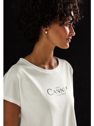 Street One 'Shirt mit Folien-Wording' Weiß