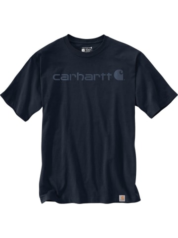 CARHARTT T-Shirt "Dearborn Relaxed Logo T-Shirt" in Blau