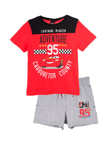 Disney Cars Lightning McQueen Kinder Sommer-Set T-Shirt und Short in Rot