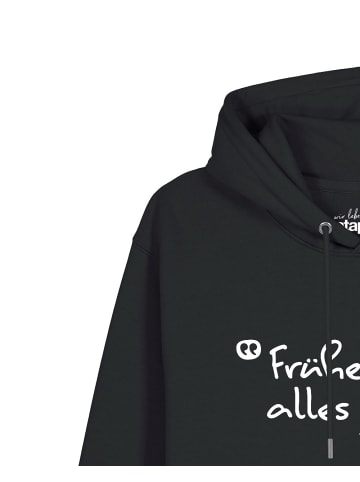 wat? Apparel Sweatshirt Früher war alles besser in Schwarz