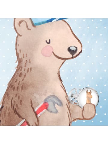 Mr. & Mrs. Panda Waschbecken-Stopfen Lamakopf Genervt ohne Spruch in Weiß