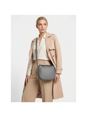 Lazarotti Bologna Leather Umhängetasche Leder 25 cm in grey