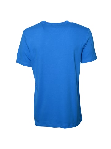 Roberto Geissini Skull-Cards T-Shirt Blau