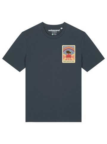 wat? Apparel T-Shirt Tarot The Chocolate in India Ink Grey