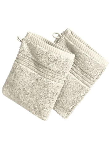 Erwin Müller Frottier Waschhandschuh 2er-Pack Konstanz in natur
