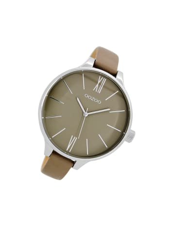 Oozoo Armbanduhr Oozoo Timepieces beige, braun groß (ca. 45mm)