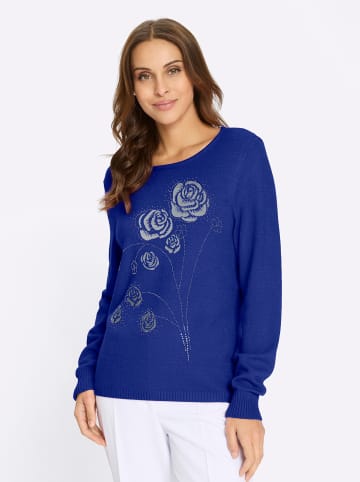 WITT WEIDEN Rundhalspullover in royalblau