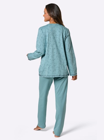 Comtessa Schlafanzug in ozean-dunkelblau-bedruckt
