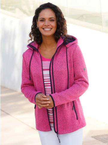 WITT WEIDEN Fleece-Jacke in fuchsia-meliert