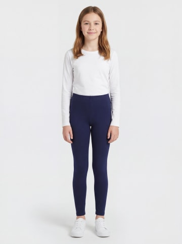 TupTam Mädchen Lange Leggings 2er Pack in dunkelblau