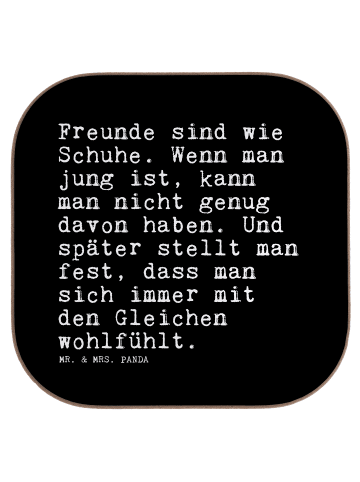 Mr. & Mrs. Panda schutzuntersetzer Freunde sind wie Schuhe.... m... in Schwarz