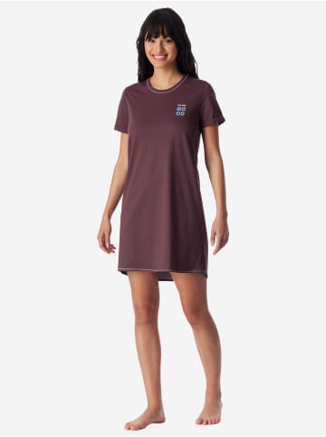 Schiesser Nachthemd Casual Essentials in kakaobraun