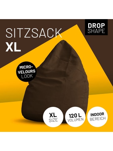 Lumaland Sitzsack In-& Outdoor 120l braun  Braun