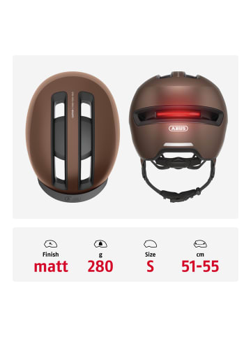 ABUS Kleinkinder- und Kinderhelm HUD-Y in metallic copper