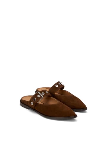 Marc O'Polo Mules Model Camilla in dark cognac
