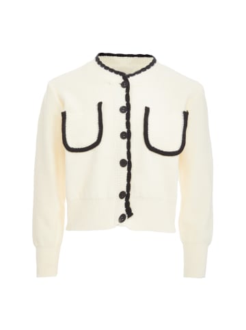 CARNEA Damen Strickjacke in Wollweiss