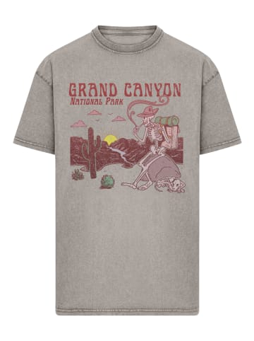 F4NT4STIC Oversize T-Shirt US National Parks Grand Canyon Sunrise in Asphalt