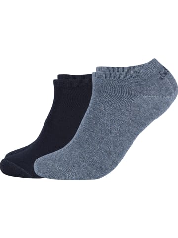 s.Oliver Baumwolle Unisex-Sneaker-Socken 2 Paar in marine/jeans